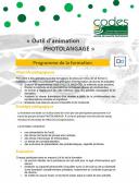 Formation outil d'animation Photolangage